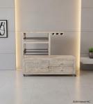 SOLID WOOD BAR TROLLY