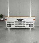 SOLID WOOD & IRON TATA TRUCK BAR W/ HEADLIGHTS
