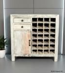 SOLID RECLAIMED TEAK WOOD WINE BAR