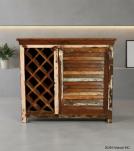 SOLID RECLAIMED TEAK WOOD WINE LIQUOR BAR