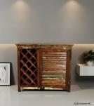 SOLID RECLAIMED TEAK WOOD WINE LIQUOR BAR