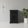 CARVED WOOD END TABLE / NIGHTSTAND