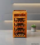 SOLID RECLAIMED TEAK WOOD WINE BAR W/ DRAWER & TRAY