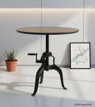 Round Iron Cranking Bar Table