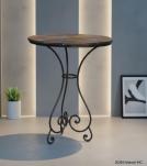 Solid Wood & Iron Round Table