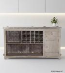 SOLID RECLAIMED TEAK WINE CABINET BAR