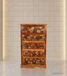 Solid Reclaimed Teak Wood Dresser Bureau Chest w/ Carved Detail