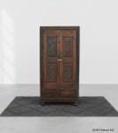 VINTAGE RECLAIMED TEAK WOOD HAND CARVED CABINET CUPBOARD