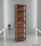SOLID CARVED WOOD + METAL DOUBLE DOOR CABINET