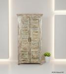 2 DOOR SOLID RECLAIMED TEAK WOOD CABINET