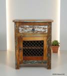 SOLID RECLAIMED TEAK WOOD END TABLE NIGHTSTAND