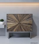 IRON & RECLAIMED WOOD CABINET