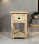 SOLID RECLAIMED TEAK WOOD END TABLE / NIGHT STAND