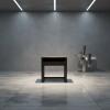 WOOD & IRON END TABLE