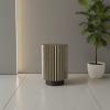 METAL CASTED WOOD END TABLE