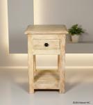 SOLID RECLAIMED TEAK WOOD END TABLE / NIGHT STAND