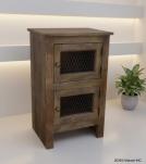 SOLID WOOD 2 DOOR END TABLE / NIGHTSTAND