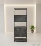 SOLID WOOD & IRON BOOKCASE