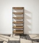 SOLID WOOD & IRON BOOKCASE