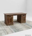 SOLID WOOD DESK W/ 8 DRAWERS