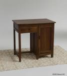 SOLID RECLAIMED TEAK DESK W/ DRAWER & DOOR