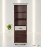 TALL IRON & SOLID WOOD CABINET