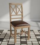 Wood  Leather Chair