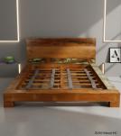 QUEEN SOLID RECLAIMED TEAK WOOD BED