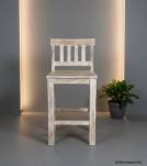 SOLID RECLAIMED TEAK WOOD COUNTER HEIGHT STOOL