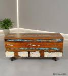 SOLID RECLAIMED TEAK WOOD STORAGE TRUNK / COFFEE TABLE