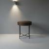 SOLID WOOD & IRON ROUND SIDE TABLE / OCCASIONAL TABLE