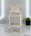 SOLID RECLAIMED TEAK WOOD COUNTER HEIGHT STOOL