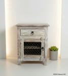 SOLID RECLAIMED TEAK WOOD END TABLE / NIGHTSTAND
