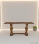 SOLID WOOD PEDESTAL CONSOLE / SOFA TABLE