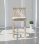 SOLID RECLAIMED TEAK WOOD COUNTER HEIGHT STOOL