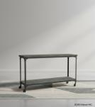 SOLID WOOD & IRON CONSOLE TABLE