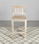 SOLID RECLAIMED TEAK WOOD COUNTER HEIGHT STOOL
