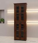 RECLAIMED TEAK WOOD & GLASS CABINET DISPLAY