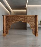 HAND CARVED SOLID WOOD CONSOLE