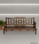 SOLID TEAK WOOD EMBELLISHED BENCH