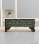 HAND CARVED SOLID RECLAIMED WOOD CONSOLE