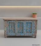 VINTAGE RECLAIMED TEAK TRUNK W/ METAL ACCENTS
