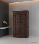 VINTAGE RECLAIMED CABINET FROM CARVED WOOD DOORS