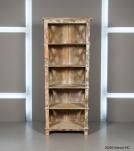 RECLAIMED TEAK 5 SHELF BOOKCASE DISPLAY CASE