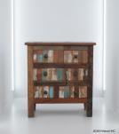 RECLAIMED TEAK SIDE TABLE NIGHTSTAND