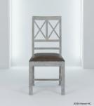 SOLID WOOD &  LEATHER CHAIR