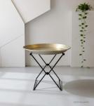 Brass end table