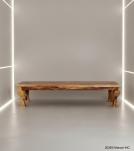 CARVED ROSEWOOD BENCH