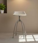 WOODEN IRON STOOL