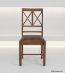 SOLID WOOD &  LEATHER CHAIR